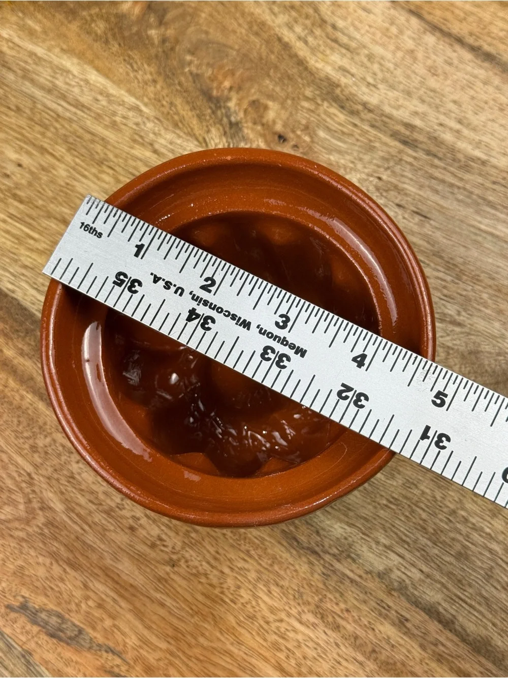 Vintage Terracotta Gugelhupf Mini Bundt Mold Brown Glazed Pottery